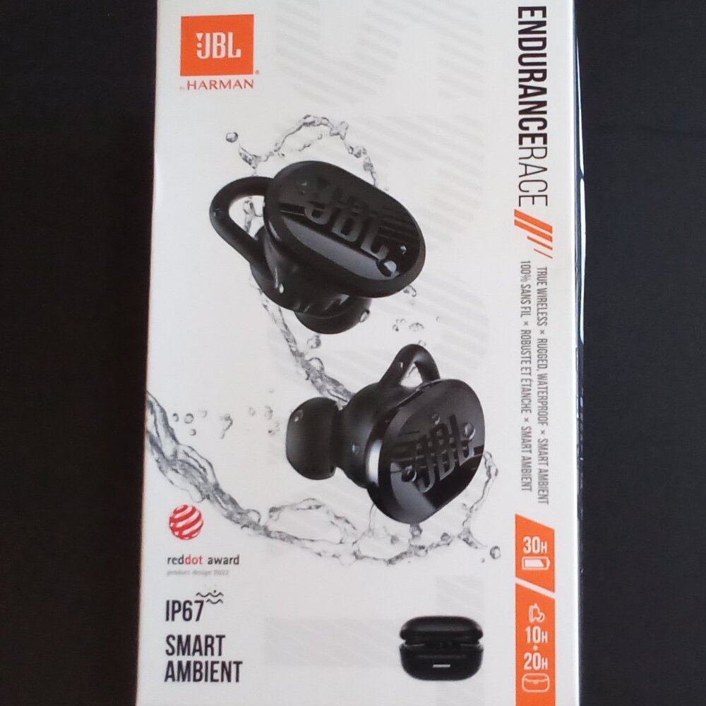 JBL ENDURANCERACE WIRELESS BLUETOOTH SMART AMBIENT IP67, 30 HRS 🔋REDDOT AWARD
